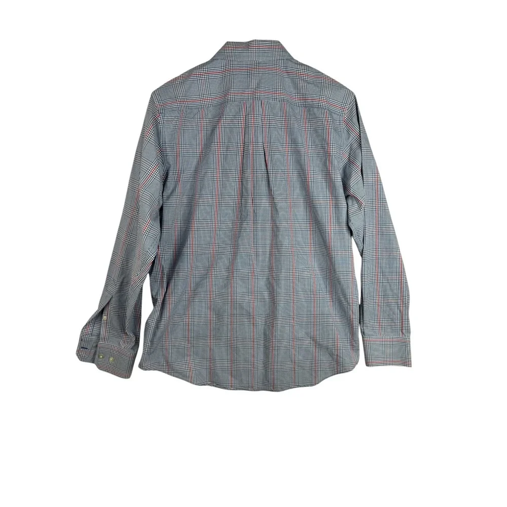 Banana Republic Men's Plaid Long Sleeve Button Down Shirt size Medium 15-15 1/2